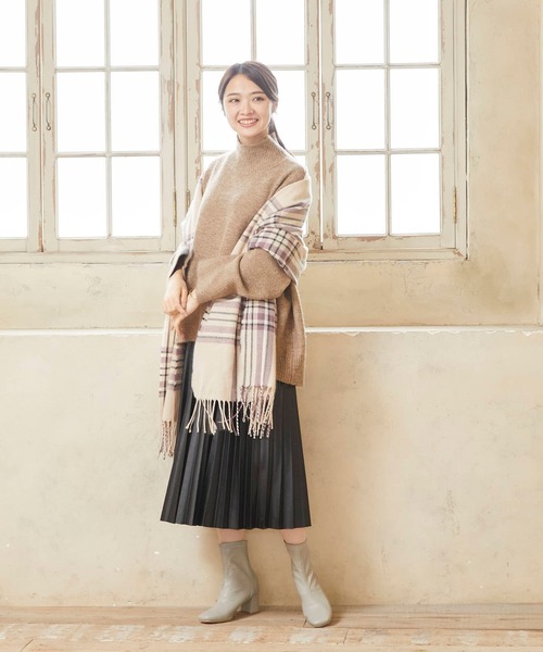 menue(メヌエ)の「スクエアトゥセンターシームブーツ(ブーツ・レディース・ブラック/ダークブラウン/ベージュ/アイボリー/グレイッシュベージュ/ミント・LL/3L/S/M/L/XS)」の20枚目の写真