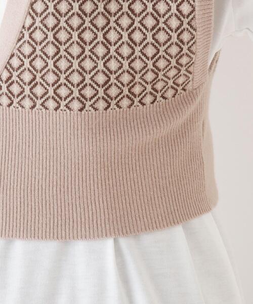 Cutie Blonde（キューティーブロンド）の「◆【S-L/2点セット】ニットビスチェ＋Tシャツ（Tシャツ/カットソー・レディース・ブラック系3/ブラック/ベージュ系3・01/03/02）」の6枚目の写真