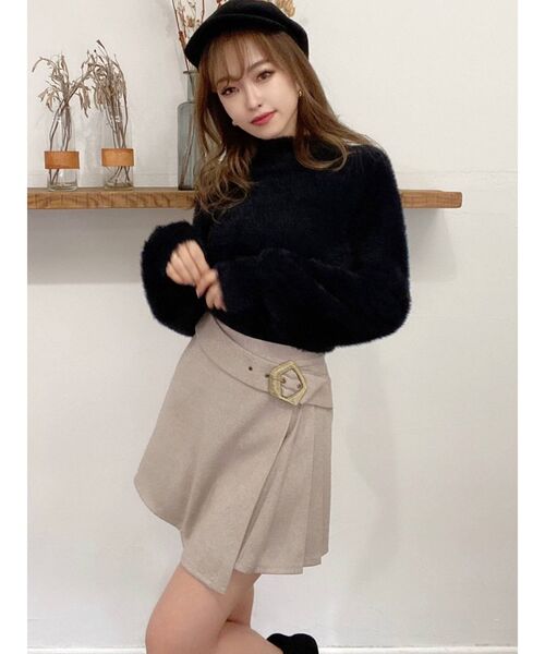 RESEXXY（リゼクシー）の「ハイネックシャギーニットトップス（ニット/セーター・レディース・ホワイト/ブラック/ベージュ・FREE）」の22枚目の写真