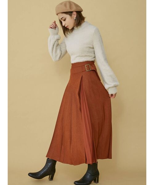 RESEXXY（リゼクシー）の「ハイネックシャギーニットトップス（ニット/セーター・レディース・ホワイト/ブラック/ベージュ・FREE）」の18枚目の写真