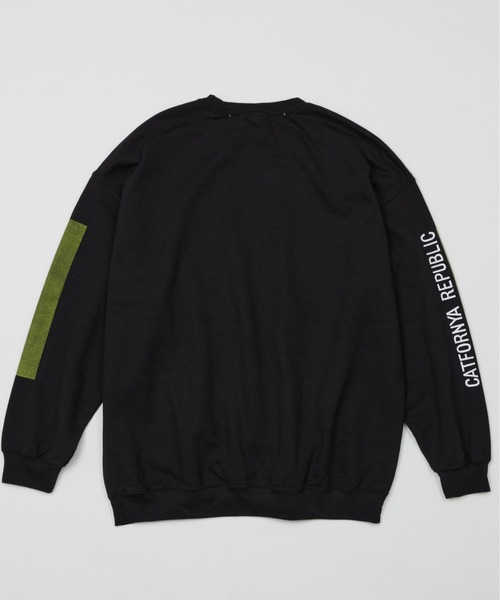 And A(アンドエー)の「AlexanderLeeChang アレキサンダーリーチャン / CATFORNYA CREW キャットフォルニャ リパブリック クルーネック プリントスウェット トレーナー / AC012119(スウェット・メンズ・グレー/ブラック/オレンジ・2/3/4)」の21枚目の写真