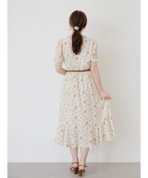 Areeam（アリーム）の「パールゴムベルト（ベルト・レディース・アイボリー/ブラウン・FREE）」の6枚目の写真