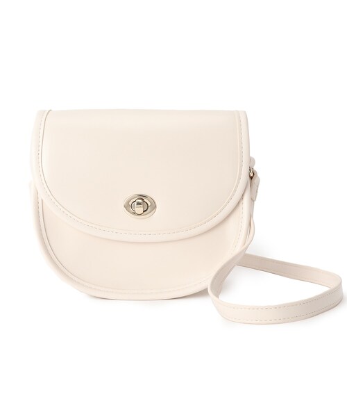 AG by aquagirl（エージーバイアクアガール）の「◆ひねりフラップミニショルダー（ショルダーバッグ・レディース・オフホワイト/キャメル/ブラウン系・00）」の2枚目の写真