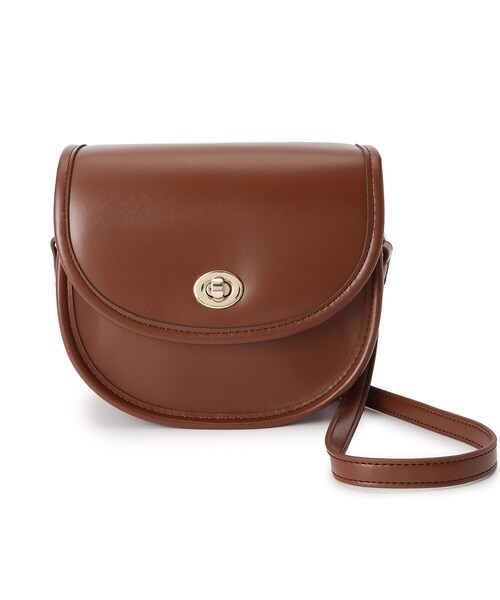 AG by aquagirl（エージーバイアクアガール）の「◆ひねりフラップミニショルダー（ショルダーバッグ・レディース・オフホワイト/キャメル/ブラウン系・00）」の4枚目の写真