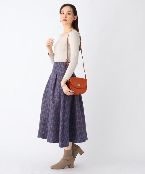 AG by aquagirl（エージーバイアクアガール）の「◆ひねりフラップミニショルダー（ショルダーバッグ・レディース・オフホワイト/キャメル/ブラウン系・00）」の5枚目の写真