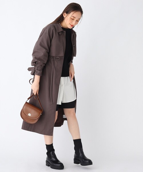 AG by aquagirl（エージーバイアクアガール）の「◆ひねりフラップミニショルダー（ショルダーバッグ・レディース・オフホワイト/キャメル/ブラウン系・00）」の6枚目の写真