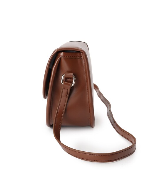 AG by aquagirl（エージーバイアクアガール）の「◆ひねりフラップミニショルダー（ショルダーバッグ・レディース・オフホワイト/キャメル/ブラウン系・00）」の8枚目の写真