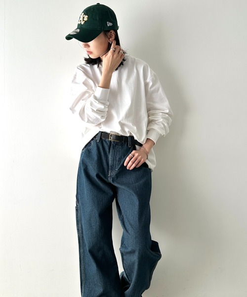 CAMBER(キャンバー)の「Camber(キャンバー)/8Oz マックスウェイト ヘビーウェイト 無地ロンT スーパーオーバーサイズ リブ袖 ロングスリーブ USA規格 /Max-Weight LONG SLEEVE(Tシャツ/カットソー・メンズ・ホワイト/ブラック/ナチュラル/アッシュグレー・M/XXL/XL/L)」の18枚目の写真