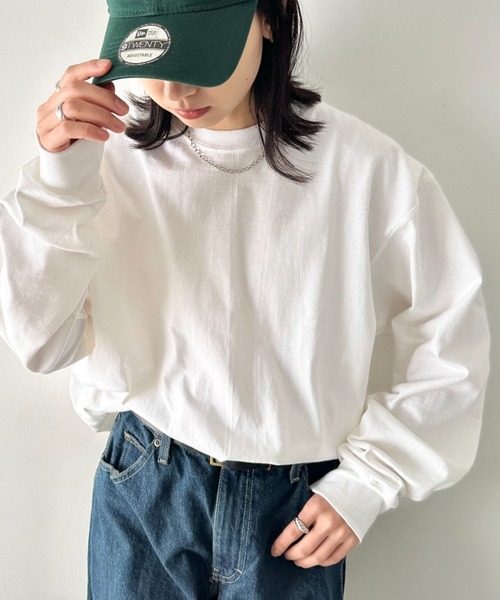 CAMBER(キャンバー)の「Camber(キャンバー)/8Oz マックスウェイト ヘビーウェイト 無地ロンT スーパーオーバーサイズ リブ袖 ロングスリーブ USA規格 /Max-Weight LONG SLEEVE(Tシャツ/カットソー・メンズ・ホワイト/ブラック/ナチュラル/アッシュグレー・M/XXL/XL/L)」の17枚目の写真