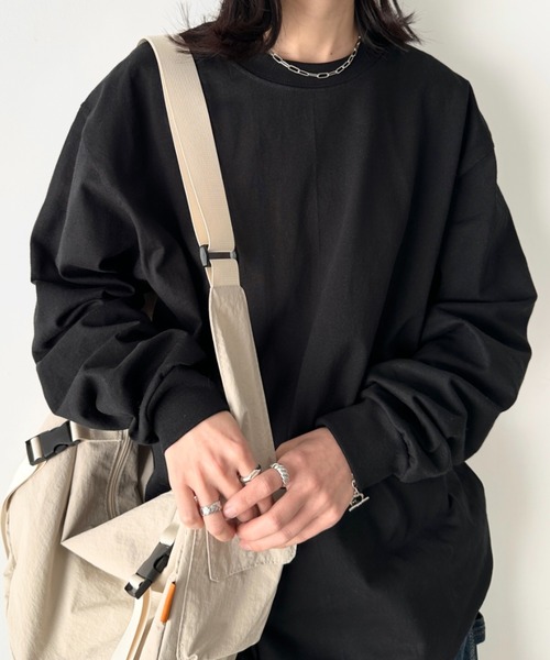 CAMBER(キャンバー)の「Camber(キャンバー)/8Oz マックスウェイト ヘビーウェイト 無地ロンT スーパーオーバーサイズ リブ袖 ロングスリーブ USA規格 /Max-Weight LONG SLEEVE(Tシャツ/カットソー・メンズ・ホワイト/ブラック/ナチュラル/アッシュグレー・M/XXL/XL/L)」の20枚目の写真