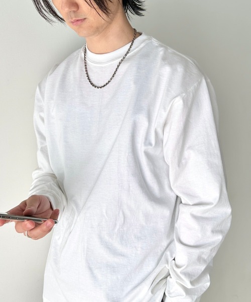 CAMBER(キャンバー)の「Camber(キャンバー)/8Oz マックスウェイト ヘビーウェイト 無地ロンT スーパーオーバーサイズ リブ袖 ロングスリーブ USA規格 /Max-Weight LONG SLEEVE(Tシャツ/カットソー・メンズ・ホワイト/ブラック/ナチュラル/アッシュグレー・M/XXL/XL/L)」の13枚目の写真