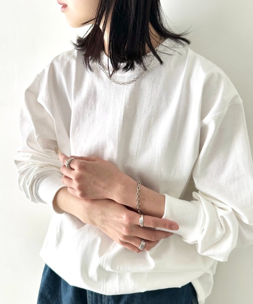 CAMBER(キャンバー)の「Camber(キャンバー)/8Oz マックスウェイト ヘビーウェイト 無地ロンT スーパーオーバーサイズ リブ袖 ロングスリーブ USA規格 /Max-Weight LONG SLEEVE(Tシャツ/カットソー・メンズ・ホワイト/ブラック/ナチュラル/アッシュグレー・M/XXL/XL/L)」の16枚目の写真