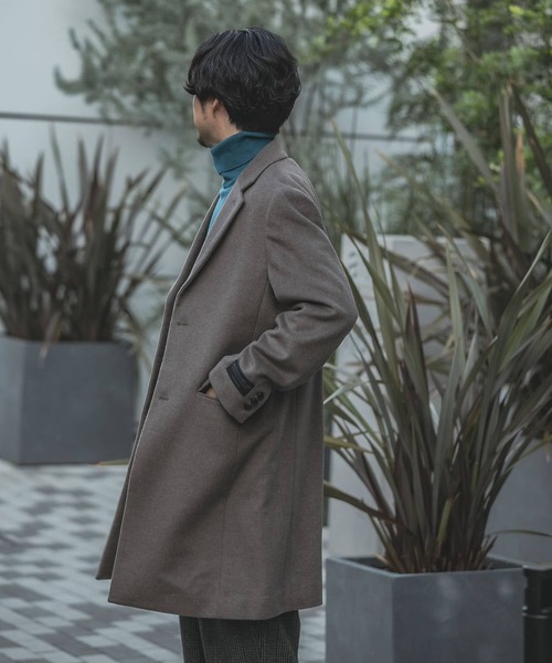 URBAN RESEARCH(アーバンリサーチ)の「SUPER120 CHESTER COAT(その他アウター・メンズ・ネイビー/ブラウン系その他/ブラック/グレー系その他・SMALL/MEDIUM/LARGE)」の6枚目の写真