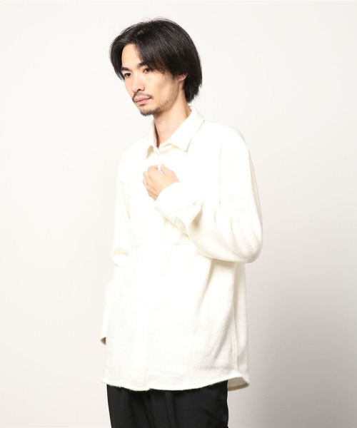 LOVELESS（ラブレス）の「【Safari掲載商品】【UNISEX】シャギーCPOシャツアウター（シャツ/ブラウス・メンズ・オフホワイト/ブラウン系その他5/ベージュ系その他・M/L）」の2枚目の写真