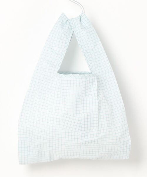 392 plusm（サンキューニプリュスエム）の「Square Bag MINI - check - 731713（エコバッグ/サブバッグ・レディース・ベージュ/オフホワイト/イエロー/グリーン・ONE SIZE）」の2枚目の写真