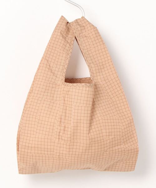 392 plusm（サンキューニプリュスエム）の「Square Bag MINI - check - 731713（エコバッグ/サブバッグ・レディース・ベージュ/オフホワイト/イエロー/グリーン・ONE SIZE）」の11枚目の写真