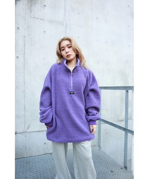 FIG&VIPER（フィグアンドバイパー）の「ボアZIP　BIG　PO（その他トップス・レディース・パープル/アイボリー・FREE）」の8枚目の写真