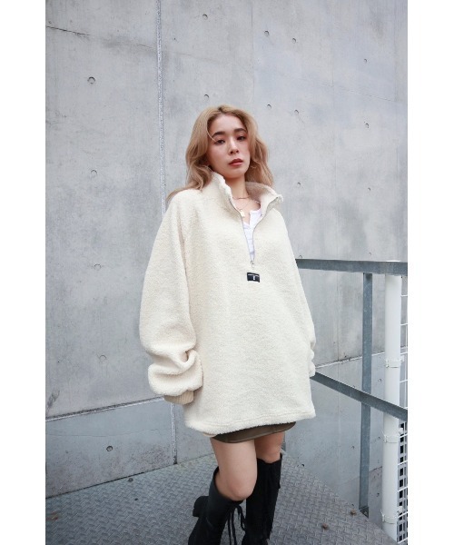 FIG&VIPER（フィグアンドバイパー）の「ボアZIP　BIG　PO（その他トップス・レディース・パープル/アイボリー・FREE）」の17枚目の写真