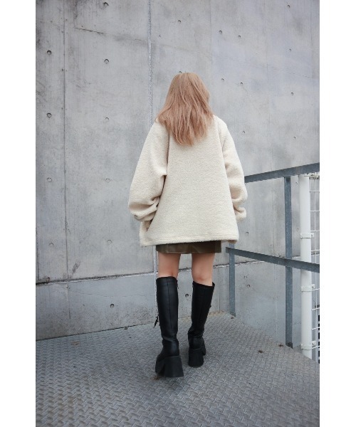 FIG&VIPER（フィグアンドバイパー）の「ボアZIP　BIG　PO（その他トップス・レディース・パープル/アイボリー・FREE）」の21枚目の写真