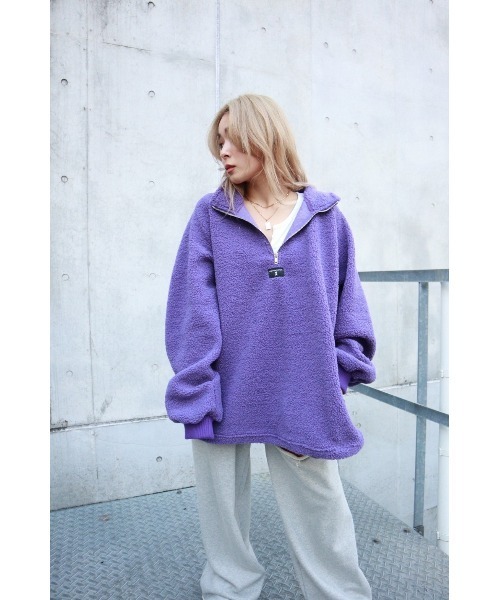 FIG&VIPER（フィグアンドバイパー）の「ボアZIP　BIG　PO（その他トップス・レディース・パープル/アイボリー・FREE）」の15枚目の写真