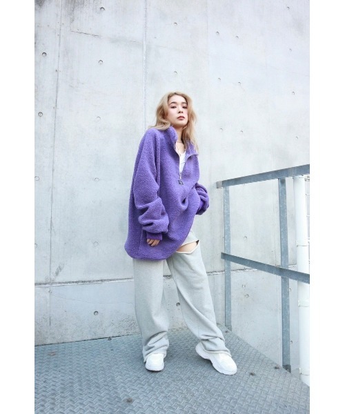 FIG&VIPER（フィグアンドバイパー）の「ボアZIP　BIG　PO（その他トップス・レディース・パープル/アイボリー・FREE）」の12枚目の写真