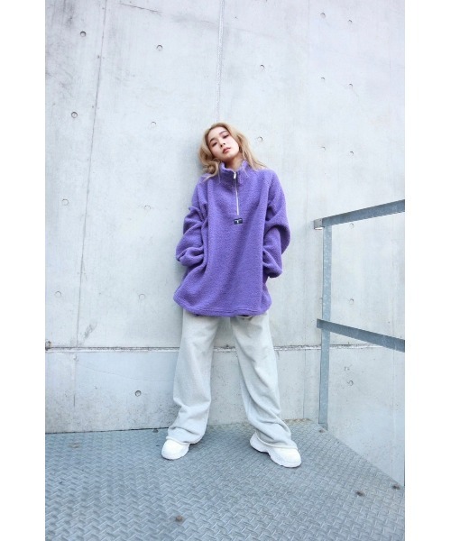 FIG&VIPER（フィグアンドバイパー）の「ボアZIP　BIG　PO（その他トップス・レディース・パープル/アイボリー・FREE）」の9枚目の写真