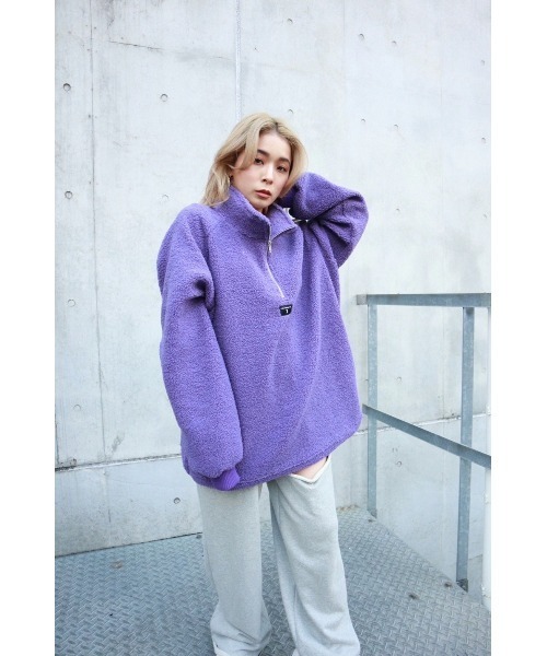 FIG&VIPER（フィグアンドバイパー）の「ボアZIP　BIG　PO（その他トップス・レディース・パープル/アイボリー・FREE）」の18枚目の写真