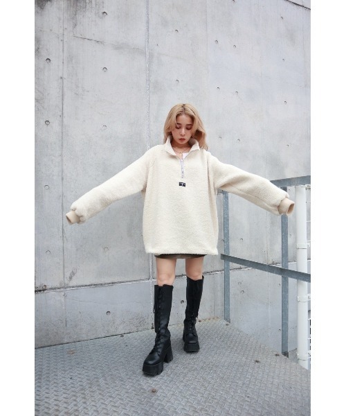 FIG&VIPER（フィグアンドバイパー）の「ボアZIP　BIG　PO（その他トップス・レディース・パープル/アイボリー・FREE）」の22枚目の写真