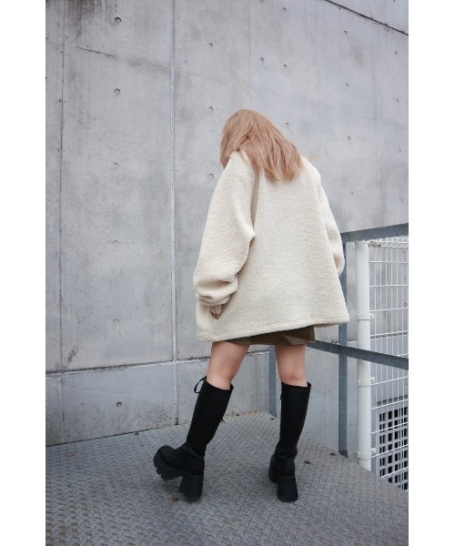 FIG&VIPER（フィグアンドバイパー）の「ボアZIP　BIG　PO（その他トップス・レディース・パープル/アイボリー・FREE）」の16枚目の写真