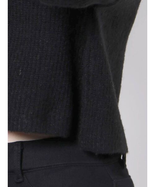 merry jenny（メリージェニー）の「メローアシメショートニット（ニット/セーター・レディース・アイボリー/ブラック/ベージュ・FREE）」の20枚目の写真