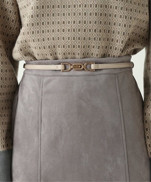 RAY CASSIN(レイカズン)の「バックルベルト(ベルト・レディース・シルバー/キナリ/キャメル/ブラウン/ピンク/ベージュ/ブラック/ブロンズ/サックスブルー/グリーン/オレンジ・FREE)」の5枚目の写真