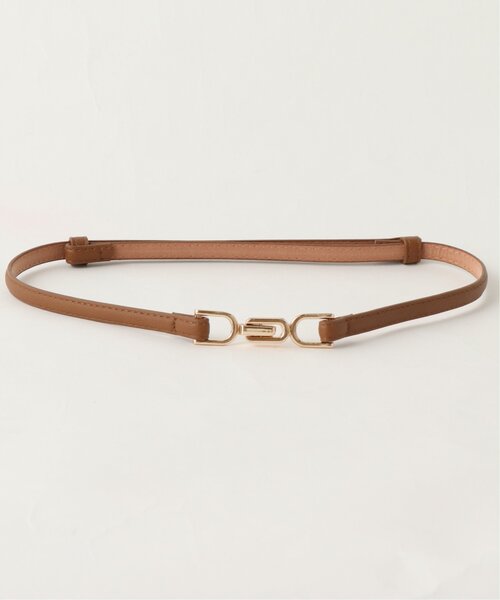 RAY CASSIN(レイカズン)の「バックルベルト(ベルト・レディース・シルバー/キナリ/キャメル/ブラウン/ピンク/ベージュ/ブラック/ブロンズ/サックスブルー/グリーン/オレンジ・FREE)」の1枚目の写真