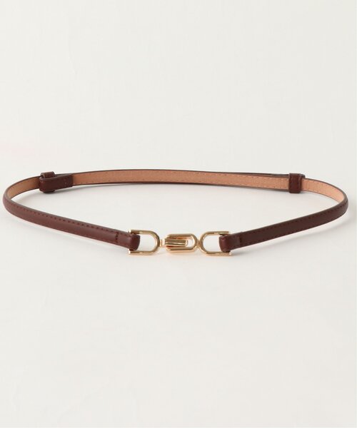 RAY CASSIN(レイカズン)の「バックルベルト(ベルト・レディース・シルバー/キナリ/キャメル/ブラウン/ピンク/ベージュ/ブラック/ブロンズ/サックスブルー/グリーン/オレンジ・FREE)」の4枚目の写真