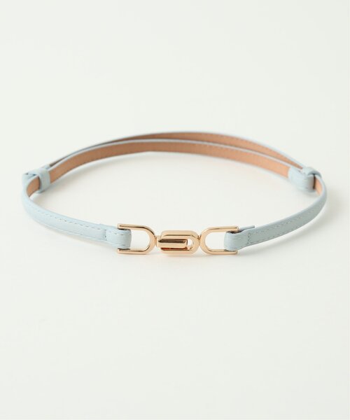 RAY CASSIN(レイカズン)の「バックルベルト(ベルト・レディース・シルバー/キナリ/キャメル/ブラウン/ピンク/ベージュ/ブラック/ブロンズ/サックスブルー/グリーン/オレンジ・FREE)」の7枚目の写真