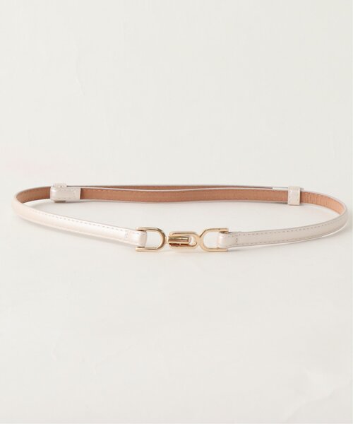 RAY CASSIN(レイカズン)の「バックルベルト(ベルト・レディース・シルバー/キナリ/キャメル/ブラウン/ピンク/ベージュ/ブラック/ブロンズ/サックスブルー/グリーン/オレンジ・FREE)」の10枚目の写真