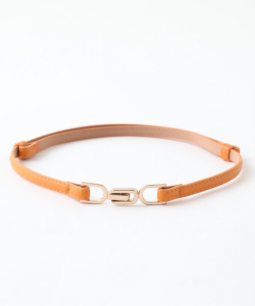 RAY CASSIN(レイカズン)の「バックルベルト(ベルト・レディース・シルバー/キナリ/キャメル/ブラウン/ピンク/ベージュ/ブラック/ブロンズ/サックスブルー/グリーン/オレンジ・FREE)」の9枚目の写真