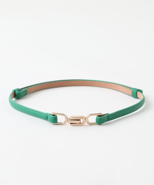 RAY CASSIN(レイカズン)の「バックルベルト(ベルト・レディース・シルバー/キナリ/キャメル/ブラウン/ピンク/ベージュ/ブラック/ブロンズ/サックスブルー/グリーン/オレンジ・FREE)」の6枚目の写真