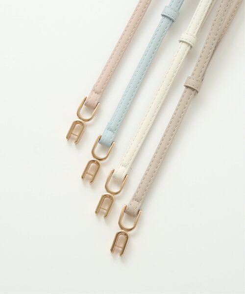 RAY CASSIN(レイカズン)の「バックルベルト(ベルト・レディース・シルバー/キナリ/キャメル/ブラウン/ピンク/ベージュ/ブラック/ブロンズ/サックスブルー/グリーン/オレンジ・FREE)」の19枚目の写真