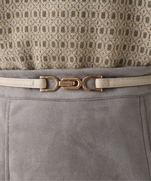 RAY CASSIN(レイカズン)の「バックルベルト(ベルト・レディース・シルバー/キナリ/キャメル/ブラウン/ピンク/ベージュ/ブラック/ブロンズ/サックスブルー/グリーン/オレンジ・FREE)」の18枚目の写真