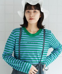 bulle de savon | CANDY border　ロゴプルオーバー(Tシャツ/カットソー)