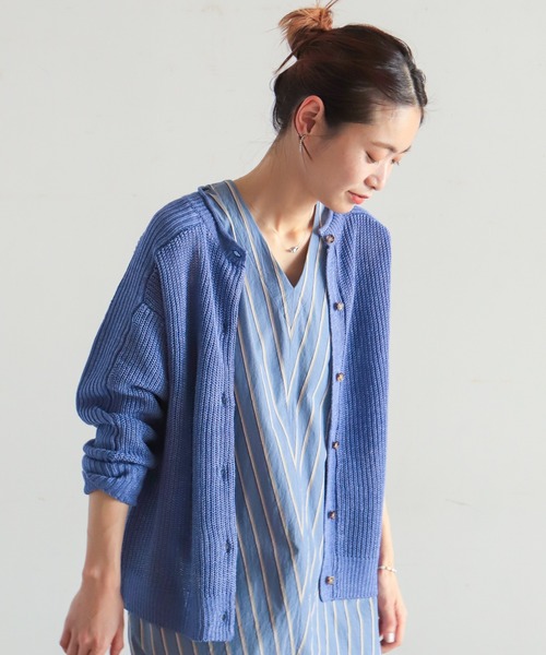 NOMBRE IMPAIR（ノンブルアンペール）の「VERSE　2WAYクルーネックカーディガン（カーディガン/ボレロ・レディース・イエロー/オレンジ/ブルー/グリーン・FREE）」の3枚目の写真