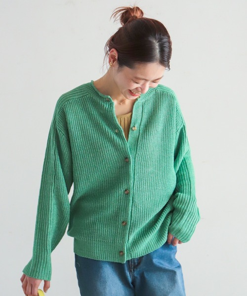 NOMBRE IMPAIR（ノンブルアンペール）の「VERSE　2WAYクルーネックカーディガン（カーディガン/ボレロ・レディース・イエロー/オレンジ/ブルー/グリーン・FREE）」の2枚目の写真