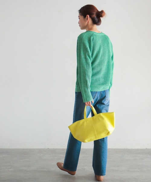 NOMBRE IMPAIR（ノンブルアンペール）の「VERSE　2WAYクルーネックカーディガン（カーディガン/ボレロ・レディース・イエロー/オレンジ/ブルー/グリーン・FREE）」の6枚目の写真