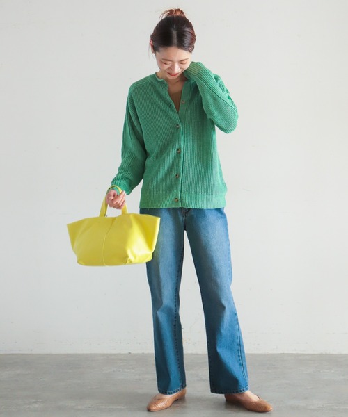 NOMBRE IMPAIR（ノンブルアンペール）の「VERSE　2WAYクルーネックカーディガン（カーディガン/ボレロ・レディース・イエロー/オレンジ/ブルー/グリーン・FREE）」の14枚目の写真