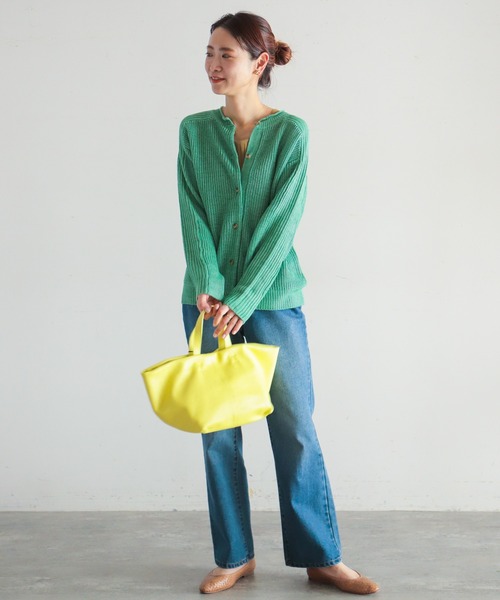 NOMBRE IMPAIR（ノンブルアンペール）の「VERSE　2WAYクルーネックカーディガン（カーディガン/ボレロ・レディース・イエロー/オレンジ/ブルー/グリーン・FREE）」の16枚目の写真