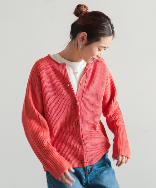 NOMBRE IMPAIR（ノンブルアンペール）の「VERSE　2WAYクルーネックカーディガン（カーディガン/ボレロ・レディース・イエロー/オレンジ/ブルー/グリーン・FREE）」の11枚目の写真