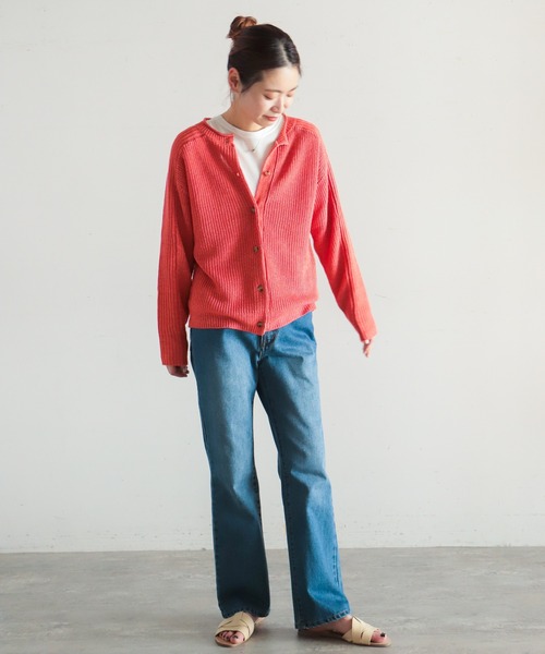 NOMBRE IMPAIR（ノンブルアンペール）の「VERSE　2WAYクルーネックカーディガン（カーディガン/ボレロ・レディース・イエロー/オレンジ/ブルー/グリーン・FREE）」の5枚目の写真