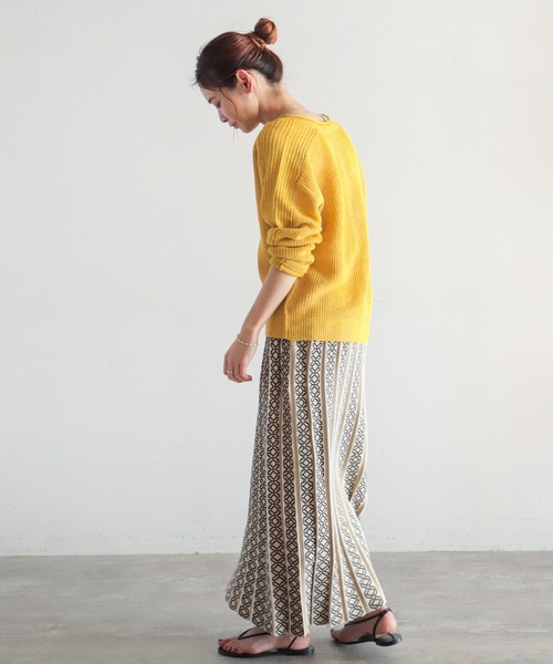 NOMBRE IMPAIR（ノンブルアンペール）の「VERSE　2WAYクルーネックカーディガン（カーディガン/ボレロ・レディース・イエロー/オレンジ/ブルー/グリーン・FREE）」の12枚目の写真