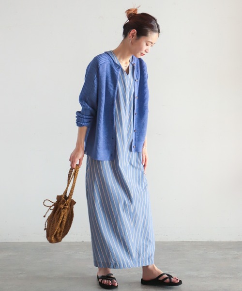 NOMBRE IMPAIR（ノンブルアンペール）の「VERSE　2WAYクルーネックカーディガン（カーディガン/ボレロ・レディース・イエロー/オレンジ/ブルー/グリーン・FREE）」の7枚目の写真