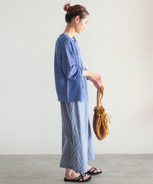 NOMBRE IMPAIR（ノンブルアンペール）の「VERSE　2WAYクルーネックカーディガン（カーディガン/ボレロ・レディース・イエロー/オレンジ/ブルー/グリーン・FREE）」の9枚目の写真